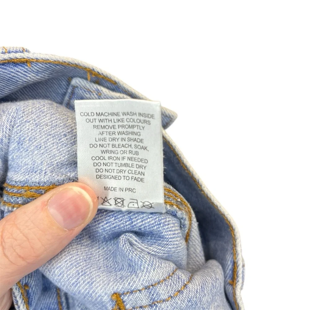 Ghanda Women’s Wide Leg Flare Leg Bell Bottom Charlie Jeans in Boston Blue Boho - Picture 11 of 14